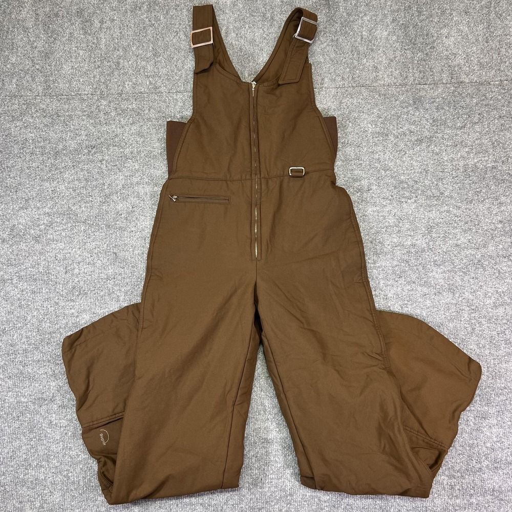 Bogner Snow Bib Pants Womens 8 Brown Insulated Ski Snowboard Pockets Warm